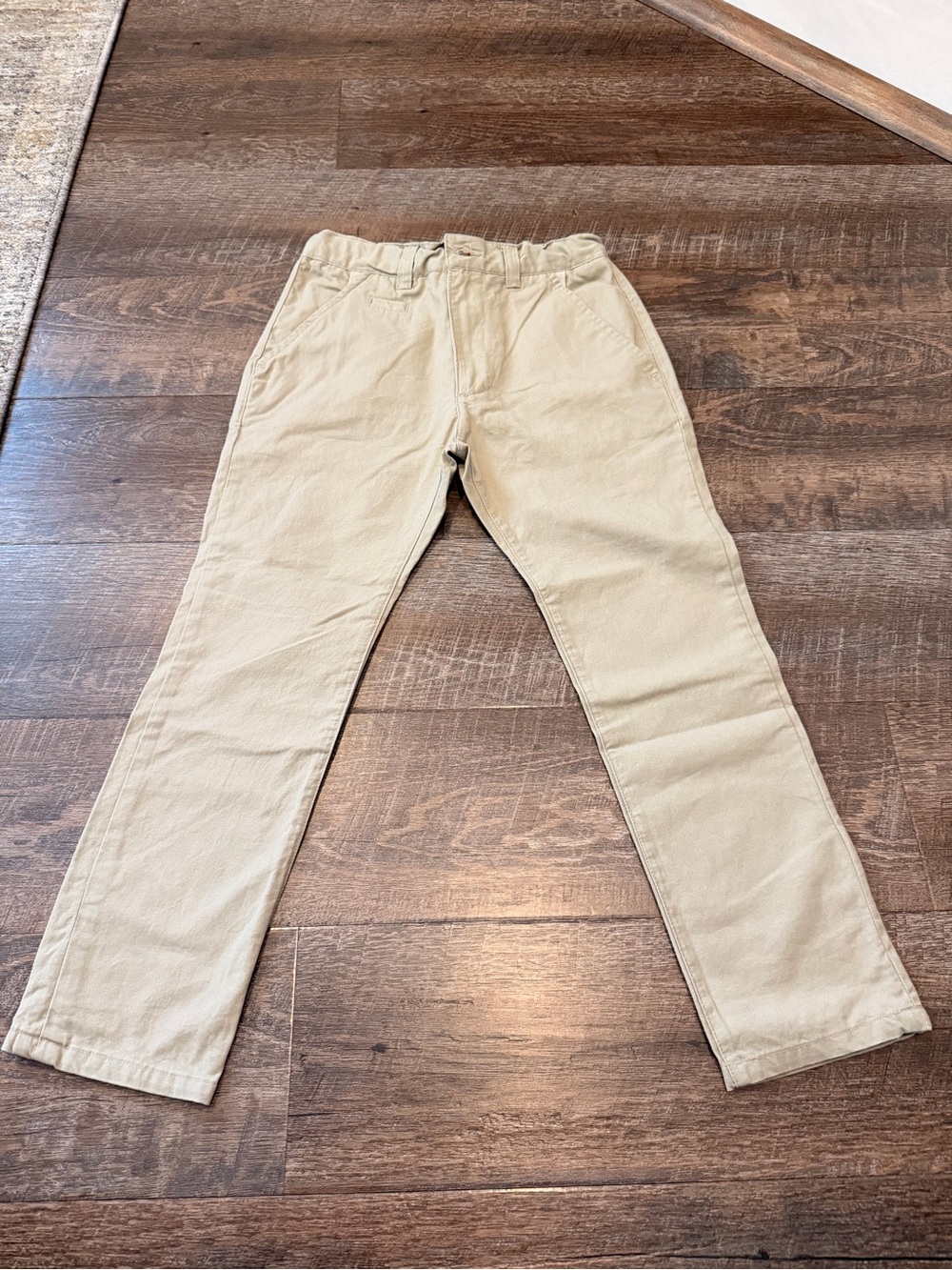 Sovereign Code Kids Boys Khaki Chino Pants Size 6 Adjustable Waist Uniform